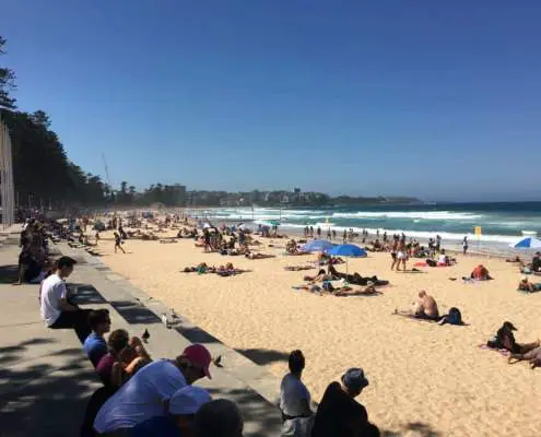 Busy Manly Beach