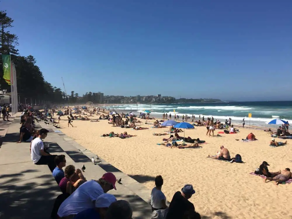 Busy Manly Beach