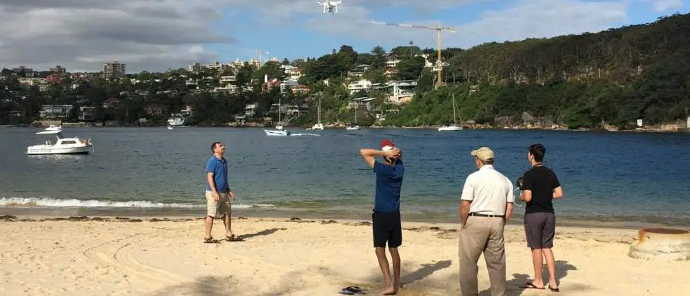 Fly a drone at the beach