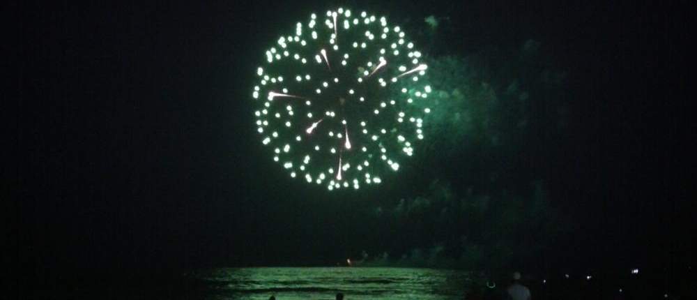 Fireworks at the beach