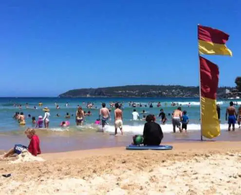 Swim between flags at Freshwater Beach