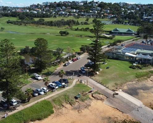 Drone Aerial View of Fishermans Beach