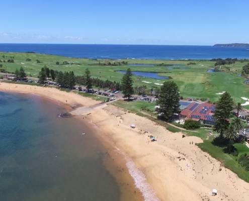 Drone Aerial View of Fishermans Beach
