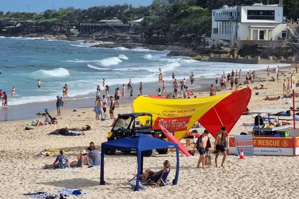 Surf Rescue Tent at Coogee Beach