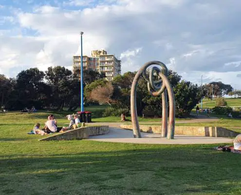 Picnic are and lookout at Coogee Beach