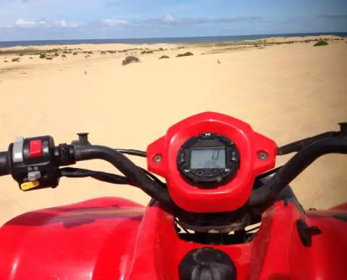 View from a quad bike