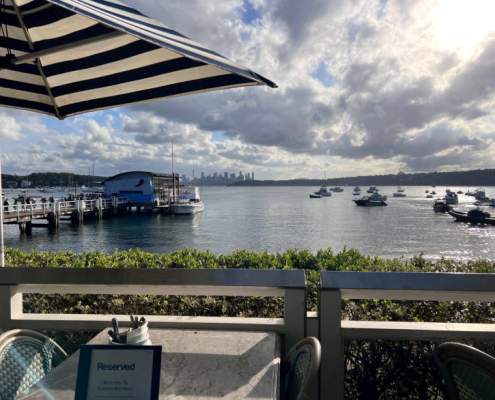 View from Beach Club Watsons Bay