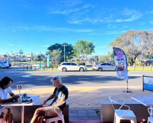 Outdoor area at DeAssis Cafe Narrabeen