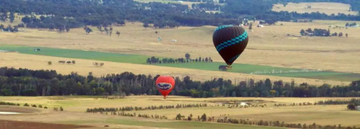Hot air balloons at Hunter Valley